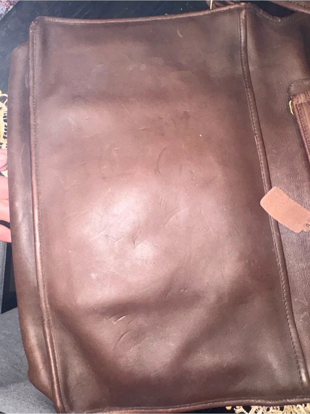 Coach leather vintage messenger bag
